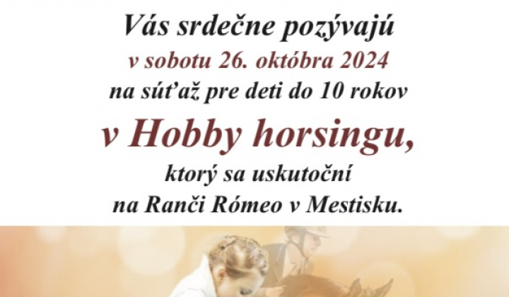 Aktuality / Hobby horsing - súťaž pre deti do 10 rokov - foto